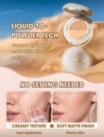 SHEGLAM Lock & Go Long-Lasting Cushion Foundation-Nude Brand Beauty Makeup Face Paint Cosmetic For Women Girls Perfect For Fall Winter Ideal For Y2K Fancy Fashion Suitable For... - Image 5