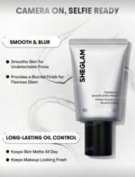 SHEGLAM Camera On Smooth & Blur Primer Brand Beauty Makeup Face Paint Cosmetic For Women Girls Perfect For Fall Winter Ideal For Y2K Fancy Fashion Suitable For Birthday... - Image 3