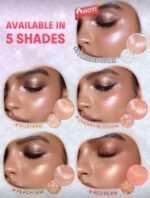 SHEGLAM Glowchi Bouncy Highlighter-Powdered Sugar Brand Beauty Makeup Face Paint Cosmetic For Women Girls Perfect For Fall Winter Ideal For Y2K Fancy Fashion Suitable For... - Image 2
