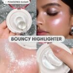 SHEGLAM Glowchi Bouncy Highlighter-Powdered Sugar Brand Beauty Makeup Face Paint Cosmetic For Women Girls Perfect For Fall Winter Ideal For Y2K Fancy Fashion Suitable For...