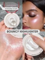 SHEGLAM Glowchi Bouncy Highlighter-Powdered Sugar Brand Beauty Makeup Face Paint Cosmetic For Women Girls Perfect For Fall Winter Ideal For Y2K Fancy Fashion Suitable For...