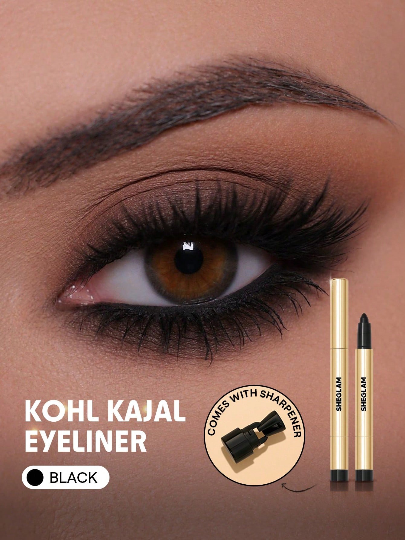 SHEGLAM Bold Moves Kohl Cream Eyeliner Pencil Kohl Kajal Henna SHEGLAM Bold Moves Kohl Cream Eyeliner Pencil Kohl Kajal Henna - Image 1