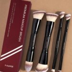 MAANGE 2/3/4/5/6/8/10/13/14pcs Professional Dual-Ended Makeup Brush Set, With Paper Box, Including Angled Foundation Brush, Contour Brush, Blush Brush